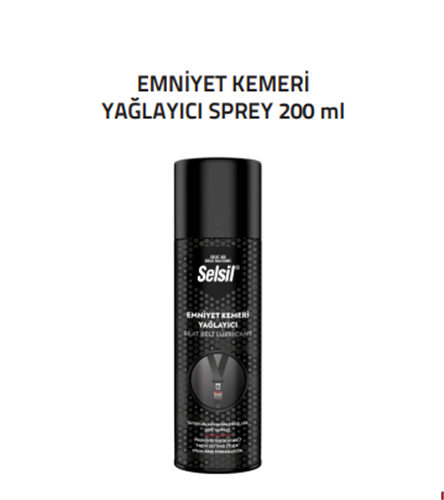EMNİYET KEMERİ YAĞLAYICI SPREY - SELSİL (200ml) (K-36)